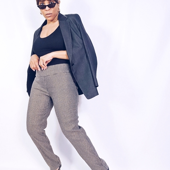 Metallic Houndstooth Pants - Picture 1 of 9